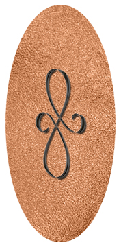 DG5000-601-BK-SH-CP Black Scroll Shimmer Copper